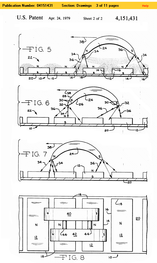 Howard Johnson permanent magnet electric motor patent figure 2