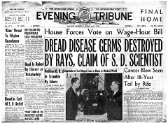 Rife, newspaper article
