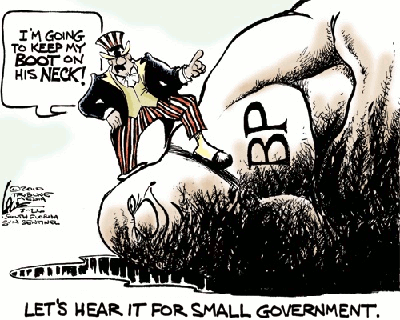 BP gulf oil spill, gov. boot