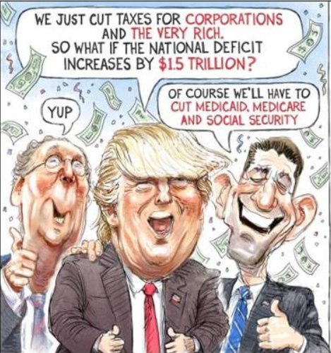 Republicans cut soc-sec medicare & medicaid