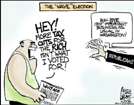 tax cuts for the rich is not what Republicans voted for