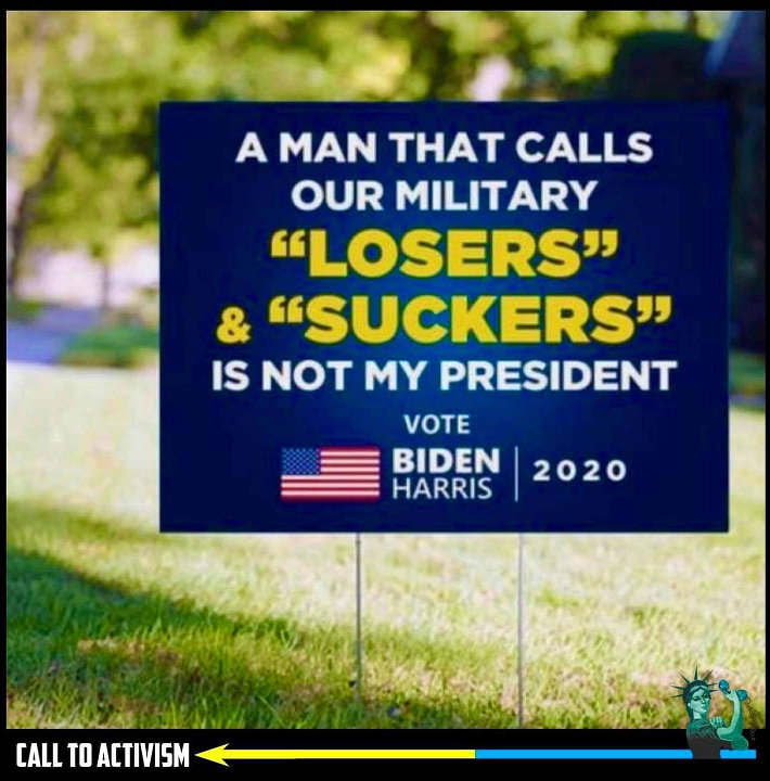 trump: the military are losers and suckers
